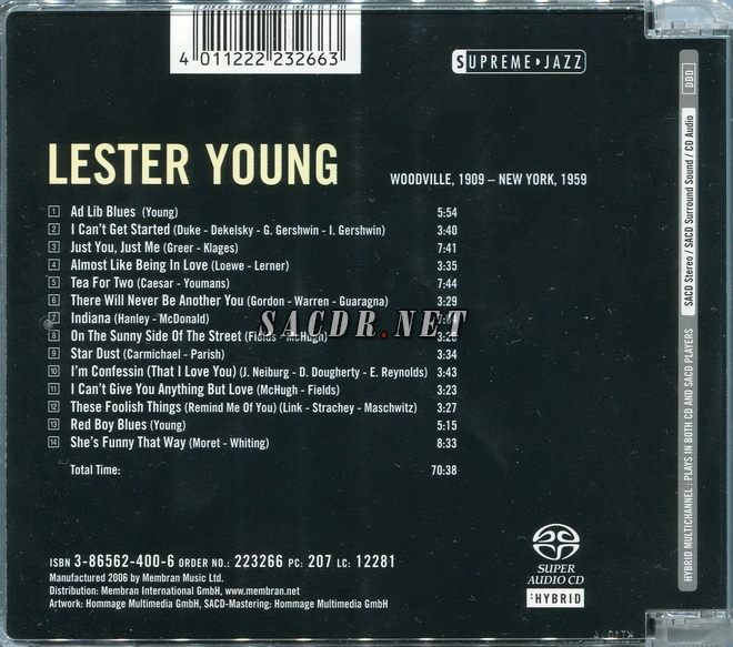 lester young - supreme jazz 2004[dst sacd iso/百度云]